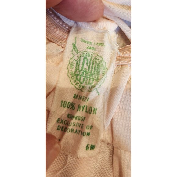 Vintage White Nylon Lace Trim Bloomers With Elastic Waist - Picture 2 of 10